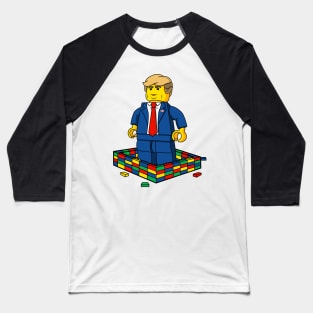 Lego Donald Trump Border Wall Shirt USA Funny Lego Baseball T-Shirt